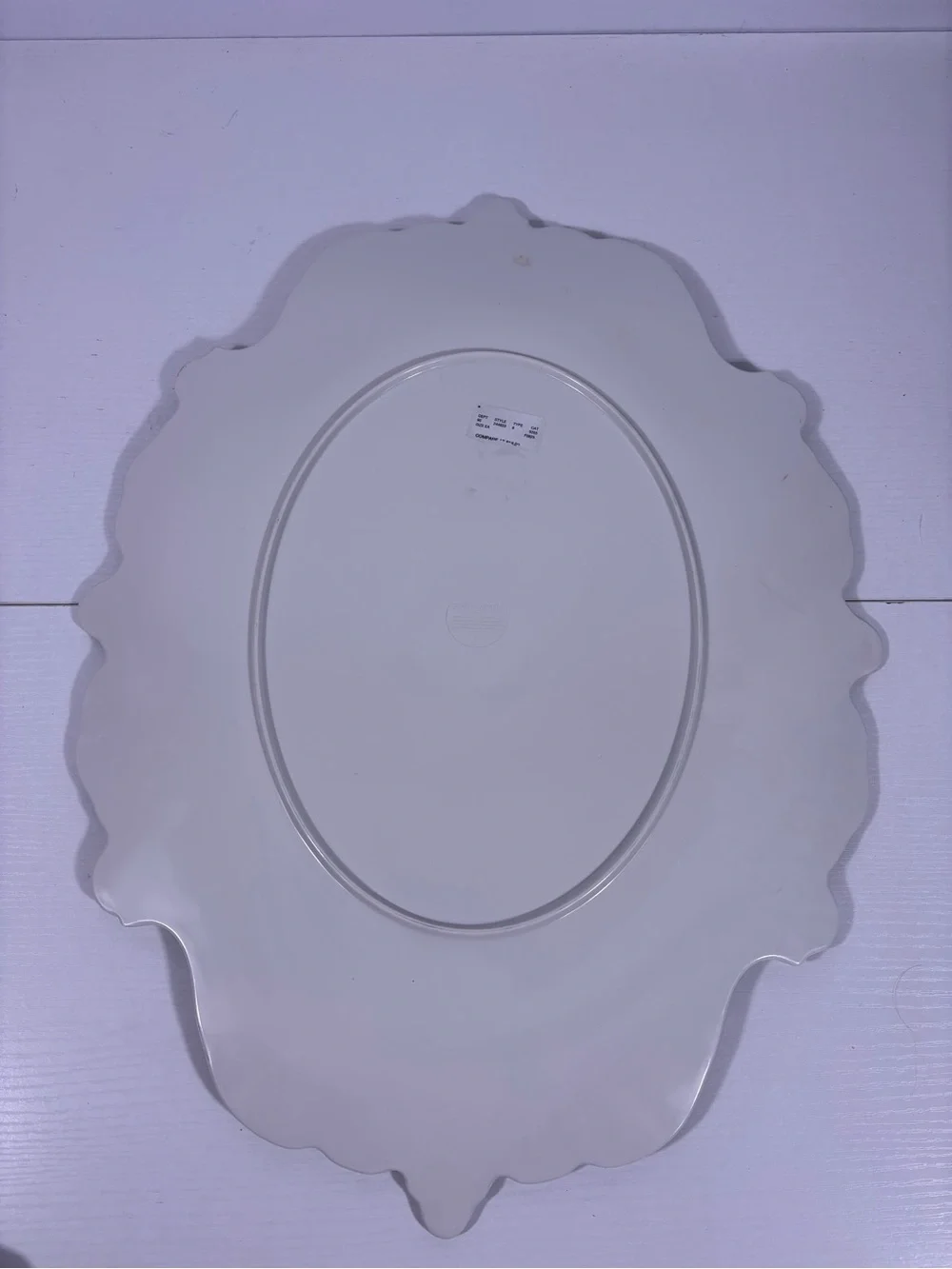 NWT Cynthia Rowley Skeleton Bride Groom Halloween Platter Gothic Wedding 20”